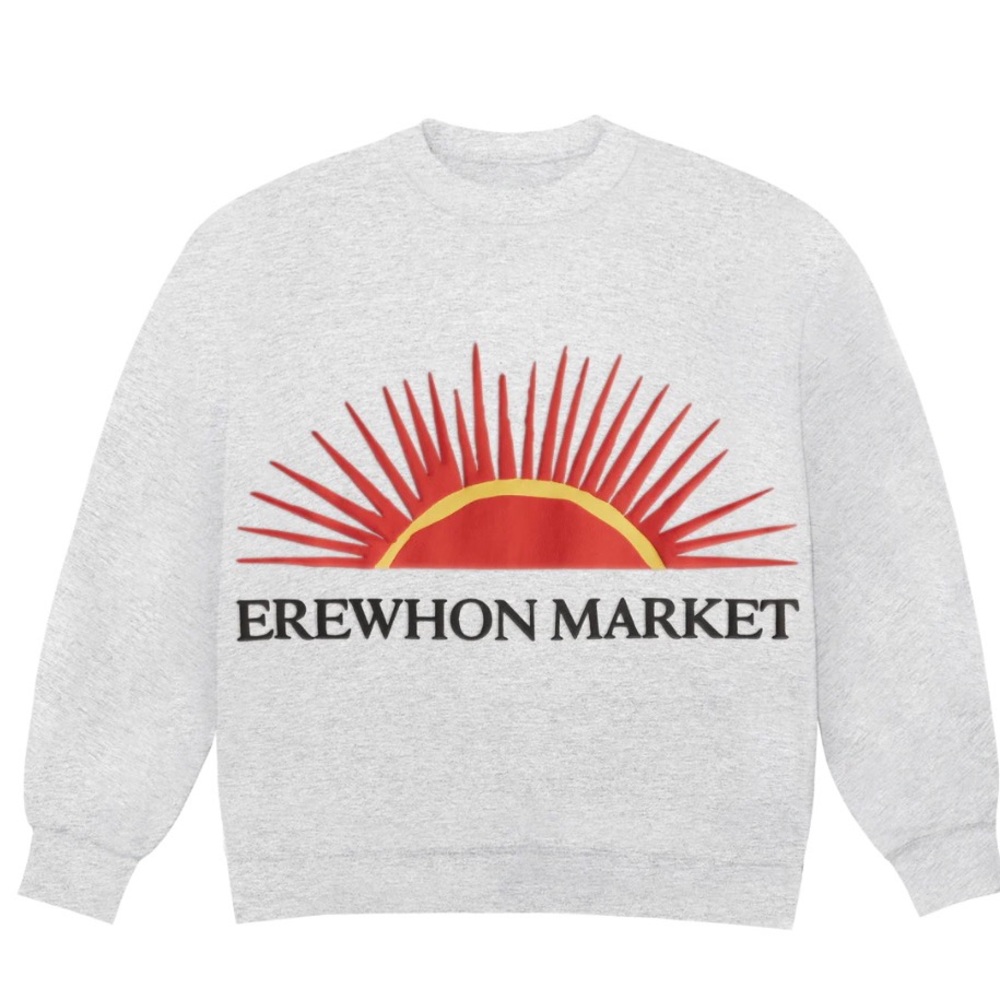 Erewhon Market Gray Sweatshirt size S NWT